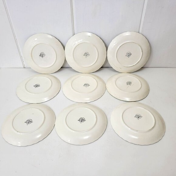 Blue Ridge Pottery Plates, Set of Eight - Picture 11 of 12